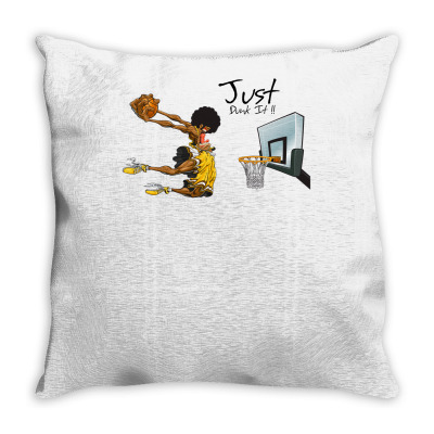 Just Dunk It Throw Pillow Designed By Icang Waluyo