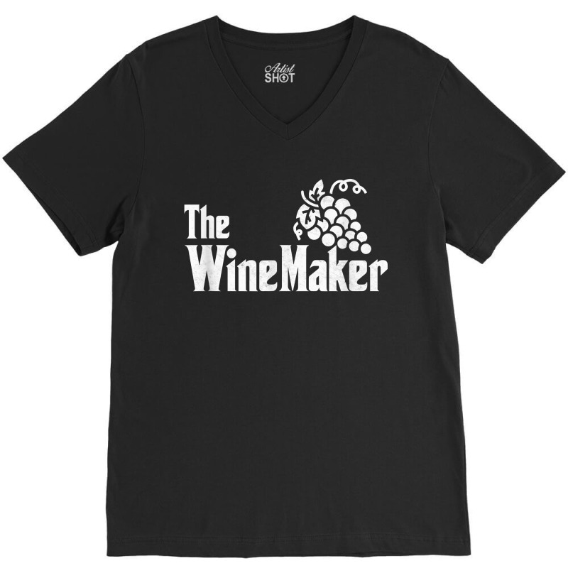 The Wine Maker Vinyard Winery Wine Making Grapes Winemaker V-neck Tee | Artistshot