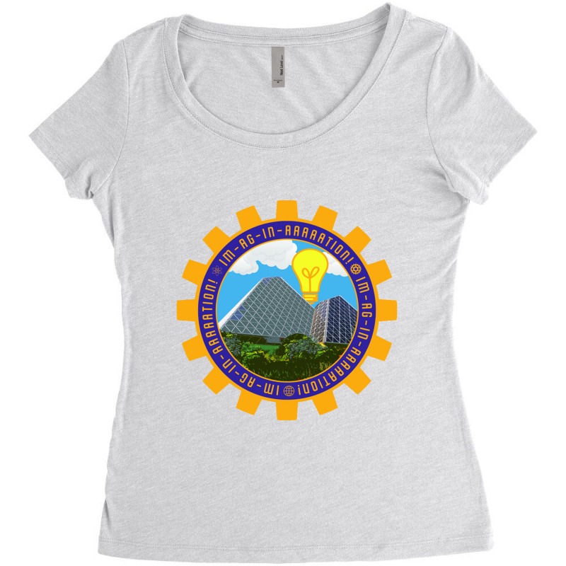 Imagination!    Epcot Center Women's Triblend Scoop T-shirt by cm-arts | Artistshot