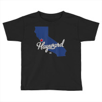 Hayward California Ca Map T Shirt Toddler T-shirt | Artistshot