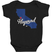 Hayward California Ca Map T Shirt Baby Bodysuit | Artistshot