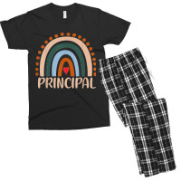 Principal Rainbow Appreciation Day Hello Back To School Men's T-shirt Pajama Set | Artistshot