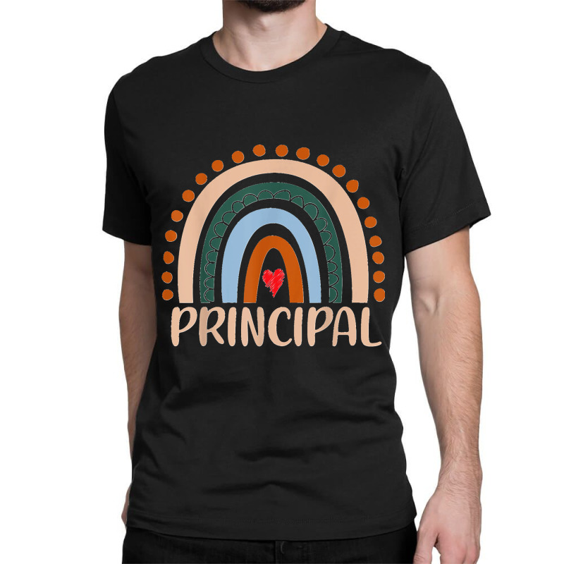 Principal Rainbow Appreciation Day Hello Back To School Classic T-shirt by CesarEmmanuelNavarrete | Artistshot