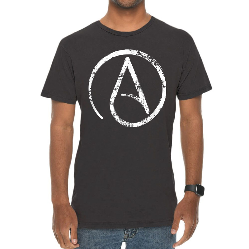 Atheism, Atheist Symbol, Secular, Humanist, Anti Religion Vintage T-Shirt by NikoPittman | Artistshot