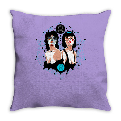 Sexy And Skull Throw Pillow Designed By Icang Waluyo