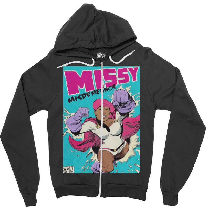 Missy Misdemeanor, Missy Misdemeanor Vintage, Missy Misdemeanor Art, M Zipper Hoodie | Artistshot