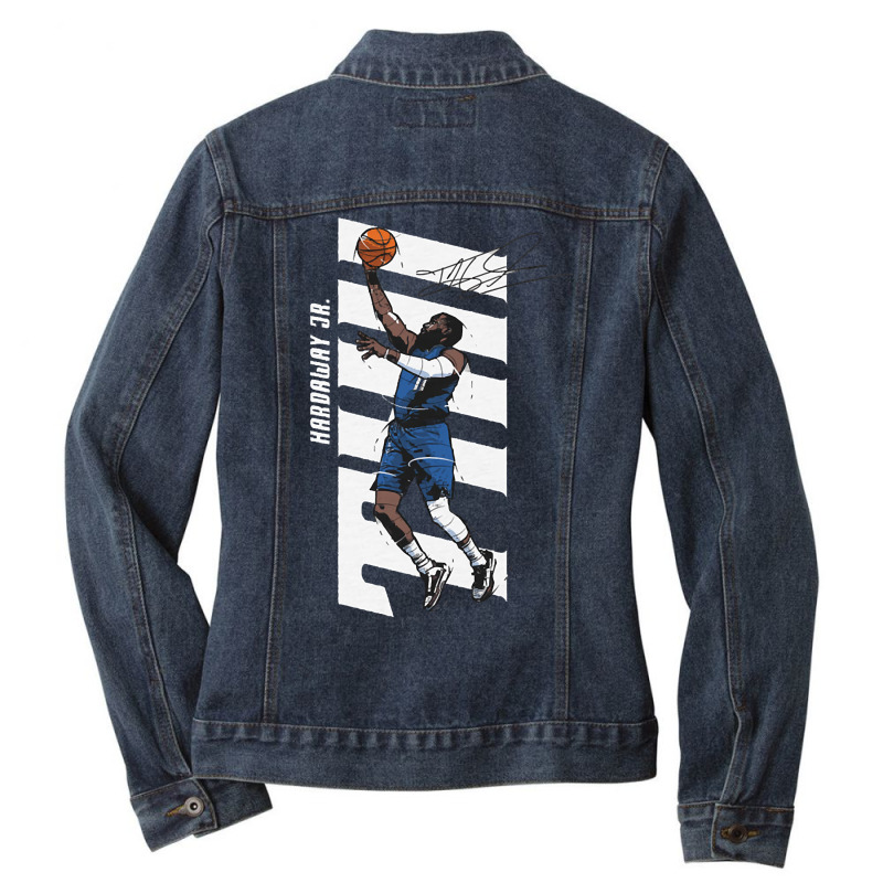 Tim Hardaway Jr. Vertical Ladies Denim Jacket by Gibbons Washburn | Artistshot