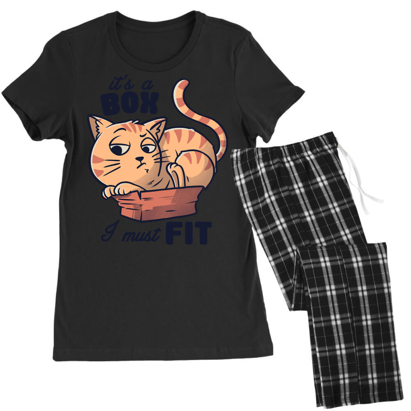 It’s A Box I Must Fit Cute - Funny Fat Cat Gift Women's Pajamas Set by King Davila | Artistshot