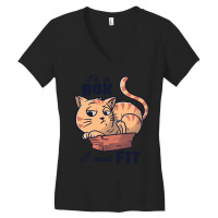 It’s A Box I Must Fit Cute - Funny Fat Cat Gift Women's V-neck T-shirt | Artistshot