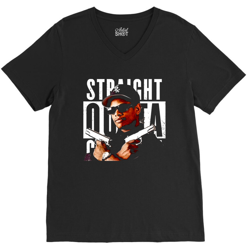 Eazy, Eazys, The Eazy, Eazy Art, Eazy Vintage, Eazy Painting, Eazy Eaz V-Neck Tee by SHNCKDFM | Artistshot