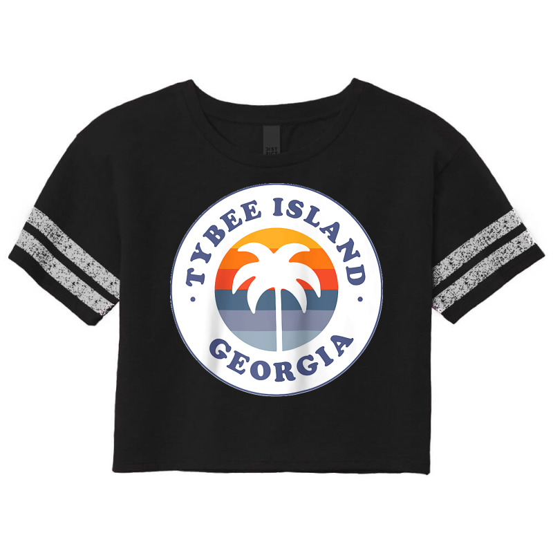 Tybee Island Georgia Ga Palm Tree Beach Vacation Souvenirs Raglan Base Scorecard Crop Tee by cm-arts | Artistshot