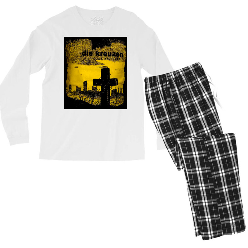 Die Kreuzens, Die Kreuzens Vintage, Die Kreuzens Art, Die Kreuzens Pai Men's Long Sleeve Pajama Set by SHNCKDFM | Artistshot