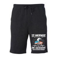 First Amendment Defines Us   The Second Defends Us T Shirt Fleece Short | Artistshot