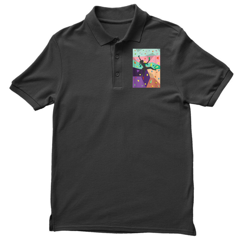 Wall Climbing Indoor Rock Climbers Action Sports Alpinism Men's Polo Shirt | Artistshot