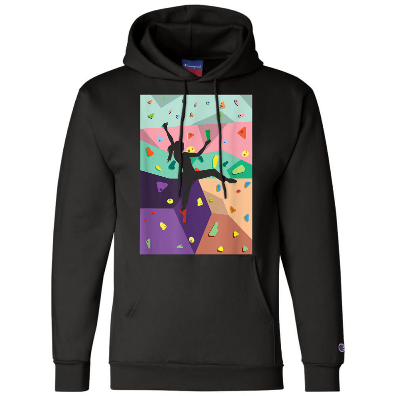 Wall Climbing Indoor Rock Climbers Action Sports Alpinism Champion Hoodie | Artistshot