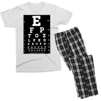 Eye Test Chart, Eye Test Charts, The Eye Test Chart, Eye Test Chart Ar Men's T-shirt Pajama Set | Artistshot