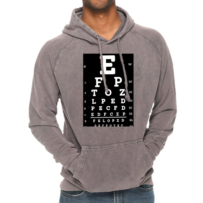 Eye Test Chart, Eye Test Charts, The Eye Test Chart, Eye Test Chart Ar Vintage Hoodie by SHNCKDFM | Artistshot