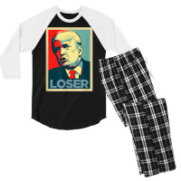 Trump Loser Anti Trump Protest T Shirt Men's 3/4 Sleeve Pajama Set | Artistshot