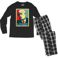 Trump Loser Anti Trump Protest T Shirt Men's Long Sleeve Pajama Set | Artistshot