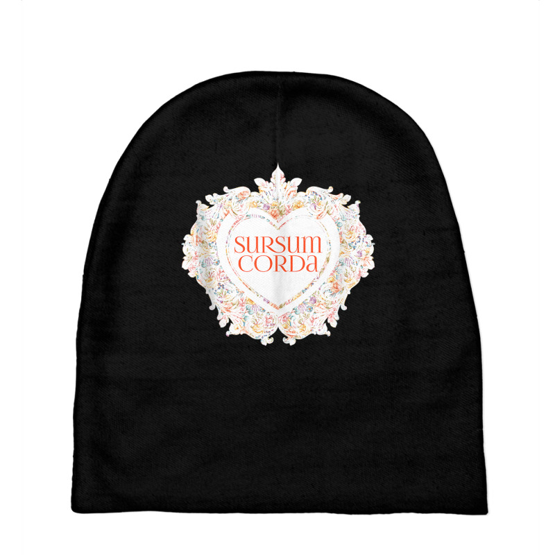 Sursum Corda Traditional Latin Mass Valentine's Day Catholic Tank Top Baby Beanies | Artistshot