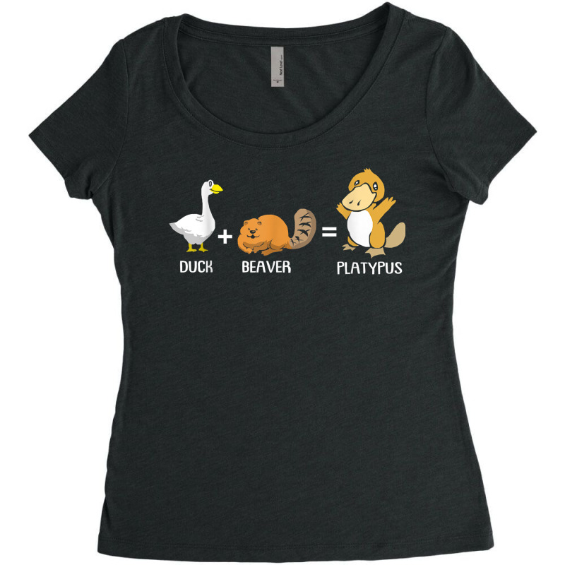 Powers Combined Platypus Women's Triblend Scoop T-shirt by MomoeNakatsuji | Artistshot