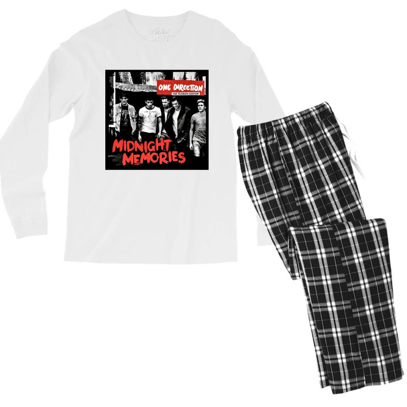 One Direction Midnight Memories, One Direction Midnight Memories Vinta Men's Long Sleeve Pajama Set | Artistshot