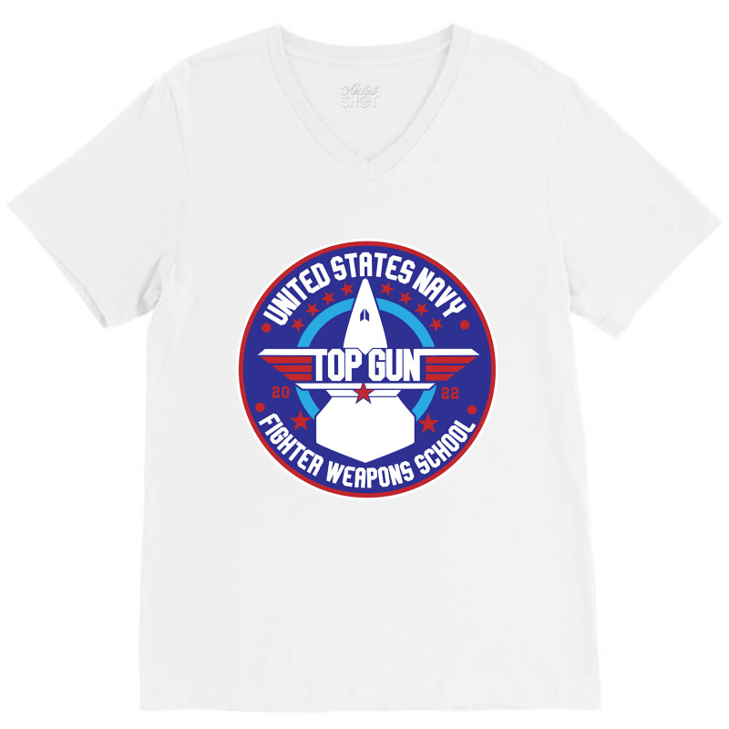 Us Navy Fighter Weapons School 22 V-Neck Tee by Crowley Tidwell | Artistshot