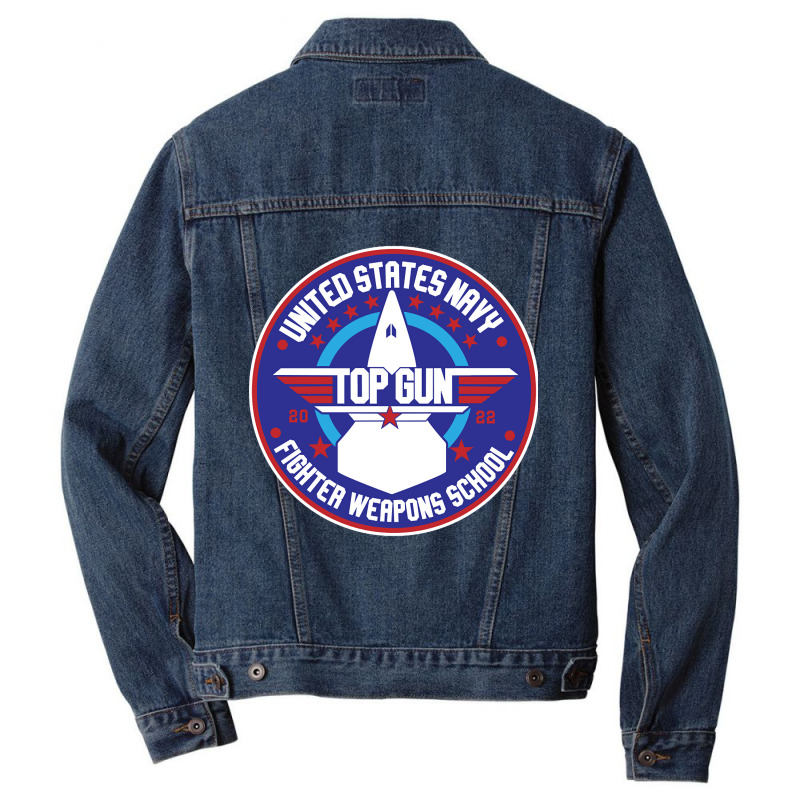 Us Navy Fighter Weapons School 22 Men Denim Jacket by Crowley Tidwell | Artistshot