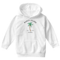 Womens Marco Island Florida Colorful Palm Tree Retro Novelty Art V Nec Youth Hoodie | Artistshot