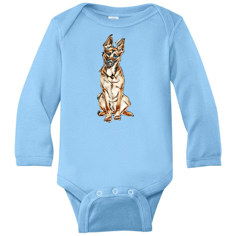 Dog Lovers Long Sleeve Baby Bodysuit by Kemnabi | Artistshot