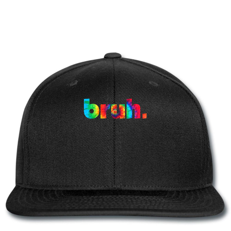 Bruh Tie Dye Brah Bro Dude Greeting Slang Funny Meme Saying New Year Printed hat by EllaJennifer | Artistshot