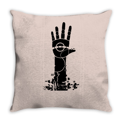 The Unperson Hand Throw Pillow Designed By Icang Waluyo