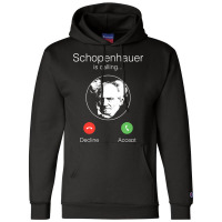 Schopenhauer Is Calling   Nihilist Philosophy Premium T Shirt Champion Hoodie | Artistshot