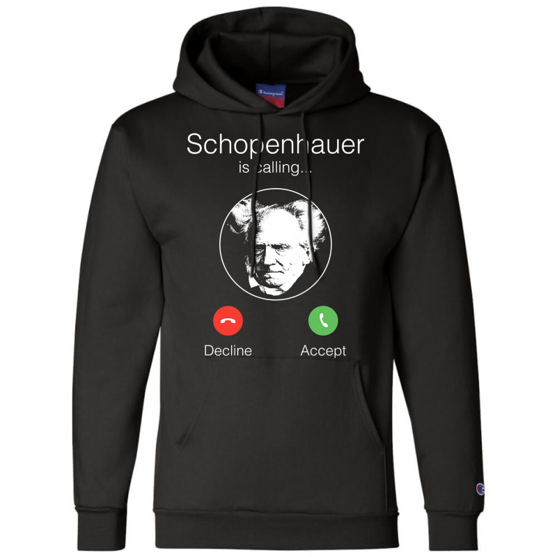 Schopenhauer Is Calling   Nihilist Philosophy Premium T Shirt Champion Hoodie by cm-arts | Artistshot