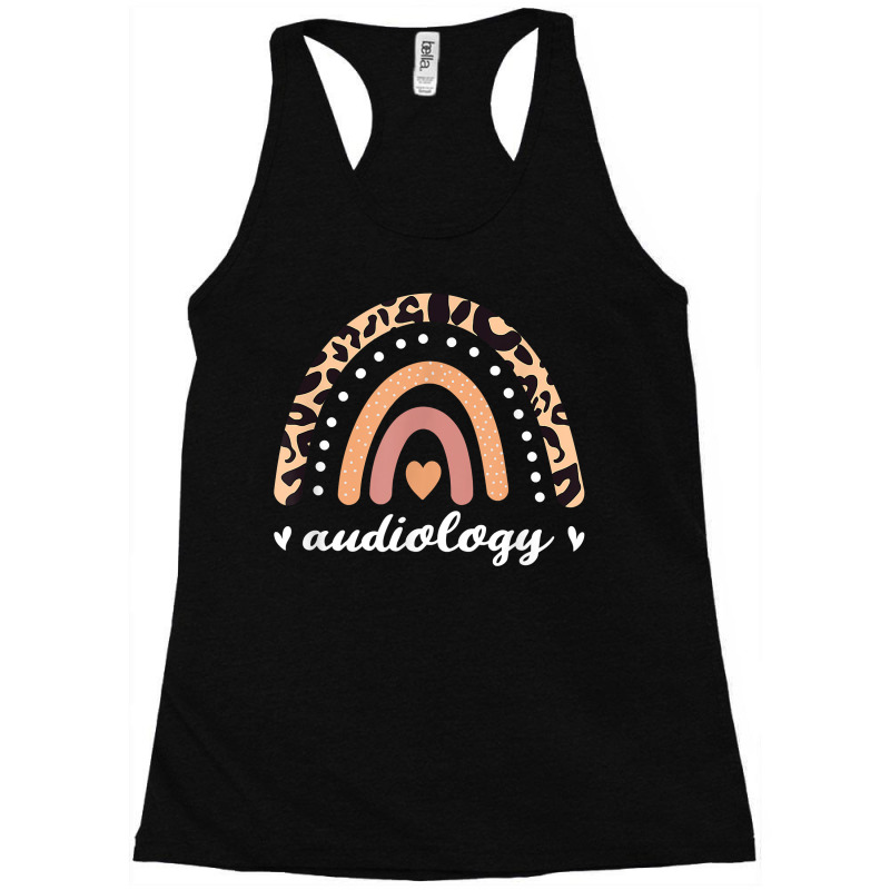 Audiology Leopard Rainbow Audiologist Hearing Aid Specialist Racerback Tank by NikoPittman | Artistshot