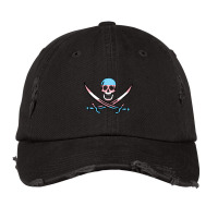 Transgender Pirate Pride Vintage Cap | Artistshot