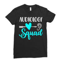 Audiology Squad Audiologist Funny Cute Audiology Ear Gift Ladies Fitted T-shirt | Artistshot