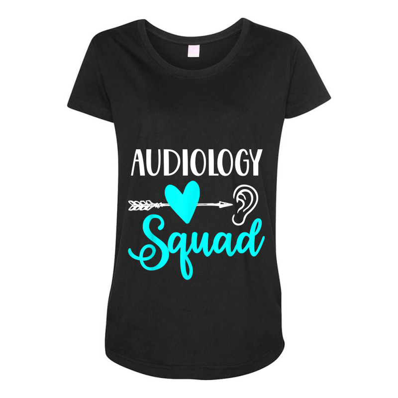 Audiology Squad Audiologist Funny Cute Audiology Ear Gift Maternity Scoop Neck T-shirt by NikoPittman | Artistshot