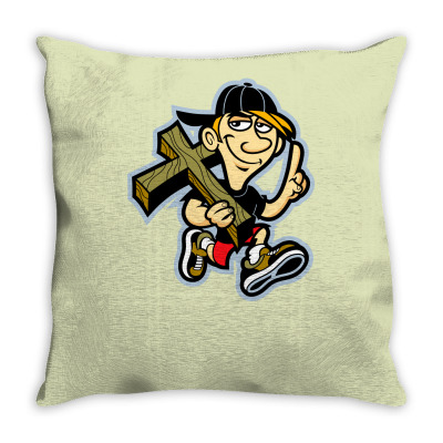 Hipster Easter Throw Pillow Designed By Icang Waluyo