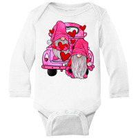 Farm Truck,gnomies Valentines Long Sleeve Baby Bodysuit | Artistshot