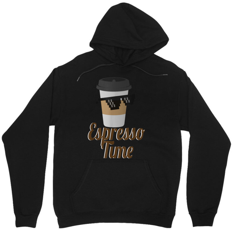 Espresso Time Coffee Cup Sunglasses Unisex Hoodie by Renew | Artistshot