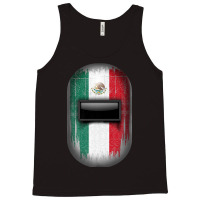 Mexican Welder Tee Mexico Flag Pipeliner Welding Hood Helmet Tank Top | Artistshot