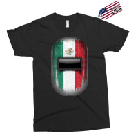 Mexican Welder Tee Mexico Flag Pipeliner Welding Hood Helmet Exclusive T-shirt | Artistshot