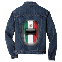 Mexican Welder Tee Mexico Flag Pipeliner Welding Hood Helmet Men Denim Jacket | Artistshot