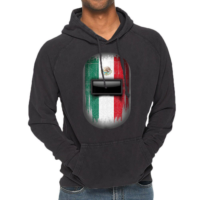 Mexican Welder Tee Mexico Flag Pipeliner Welding Hood Helmet Vintage Hoodie | Artistshot