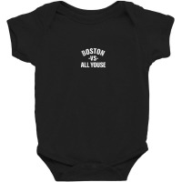 Boston Vs All Youse Funny New England Accent Slang Boy Girl Baby Bodysuit | Artistshot