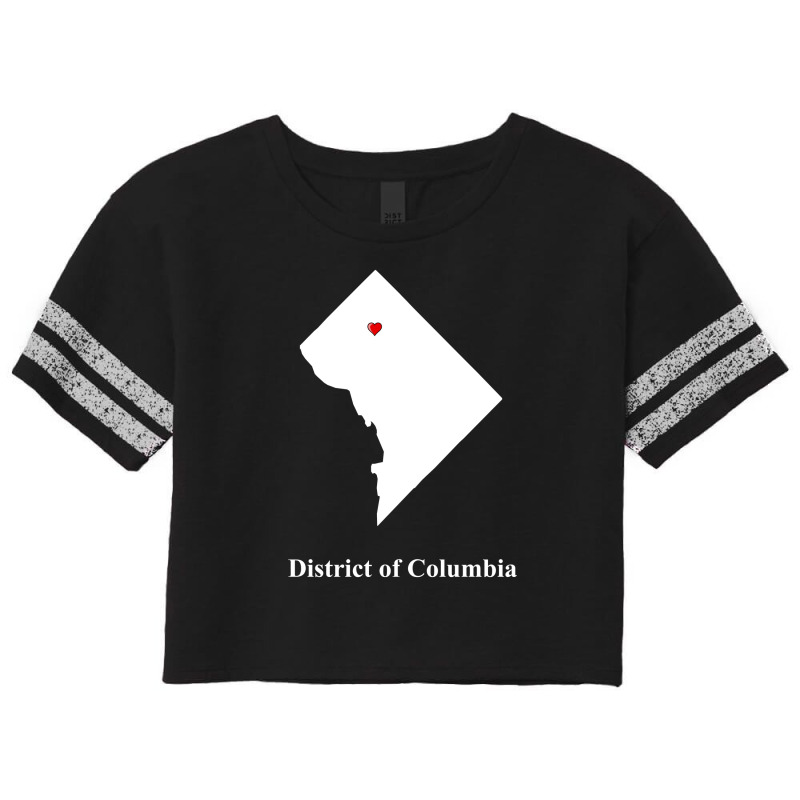 District Of Columbia Love Map Scorecard Crop Tee by Yunusmurte | Artistshot