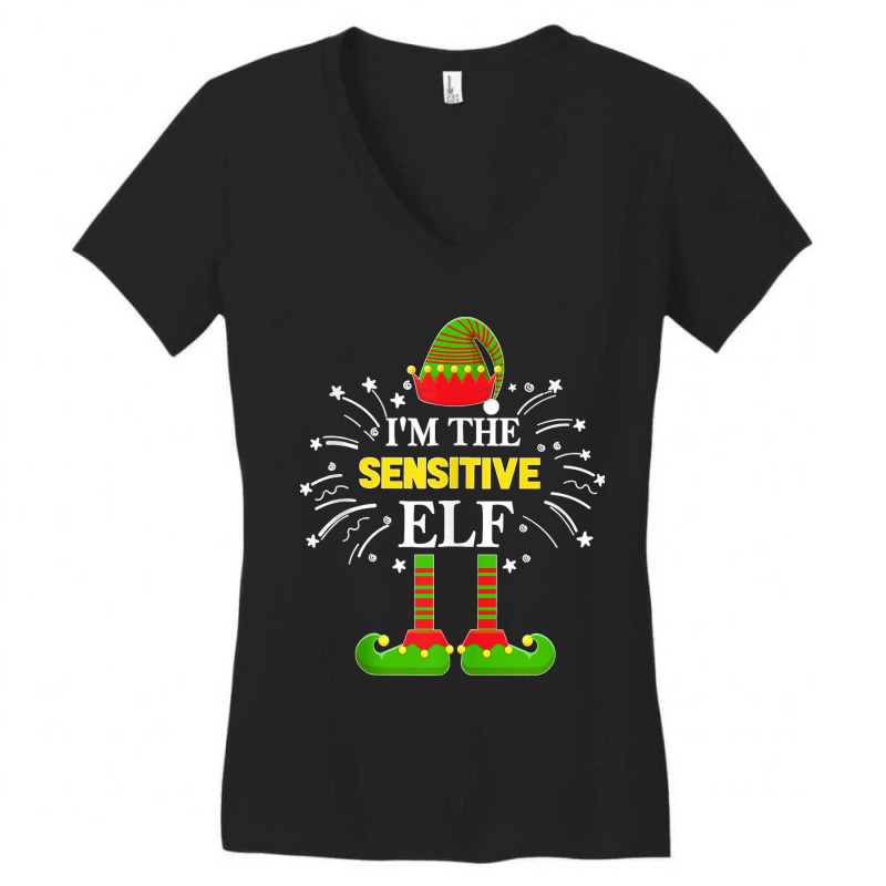 I'm The Sensitive Elf Family Matching Group Xmas Costume Tank Top Women's V-Neck T-Shirt by MICHAELFRANCISSMITH | Artistshot