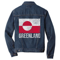 Greenland National Flag Nuuk Men Denim Jacket | Artistshot