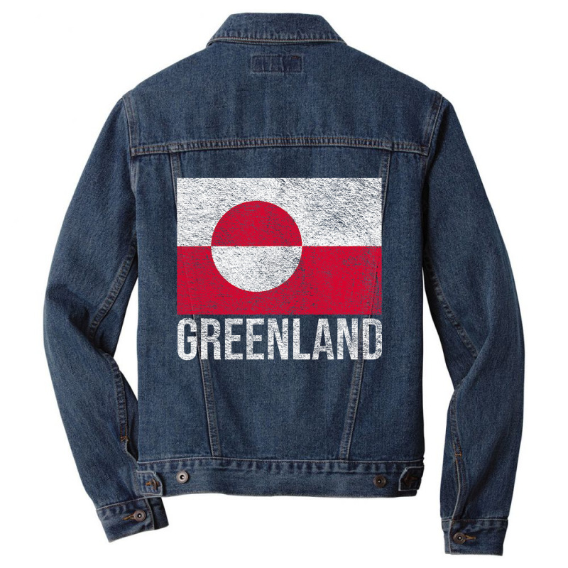 Greenland National Flag Nuuk Men Denim Jacket | Artistshot